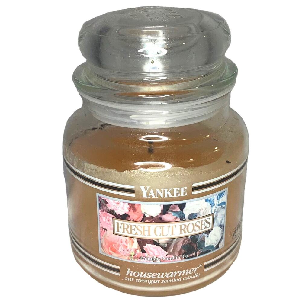 Yankee Candle Fresh Cut Roses Housewarmer Jar 14.5 oz. Size Burnt Floral Flowers